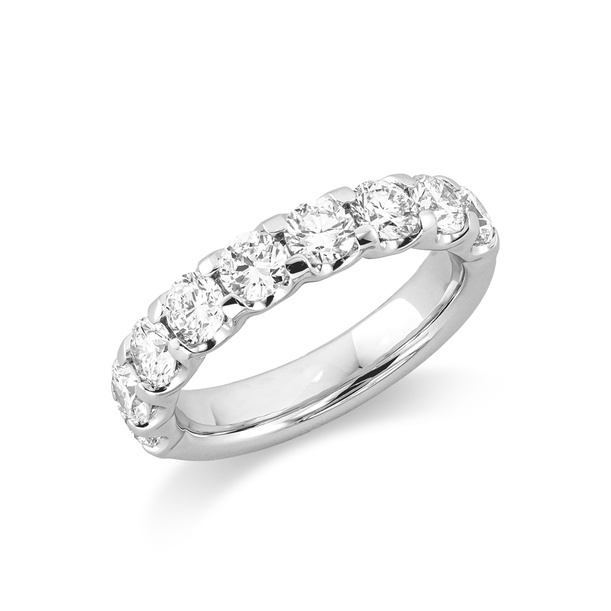 Memoire halb Ring 4er-Krappe 18kt Weißgold Premium Edition mit 1,80ct Diamanten