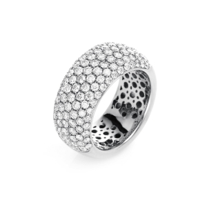 Pavé Ring  18kt Weißgold mit 2,21ct Diamanten