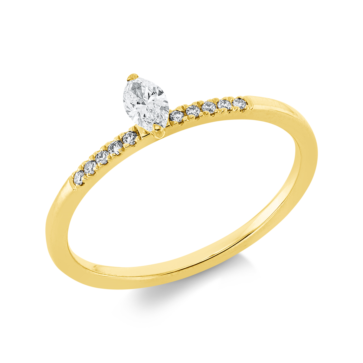 Ring 2er-Krappe 18 kt GG