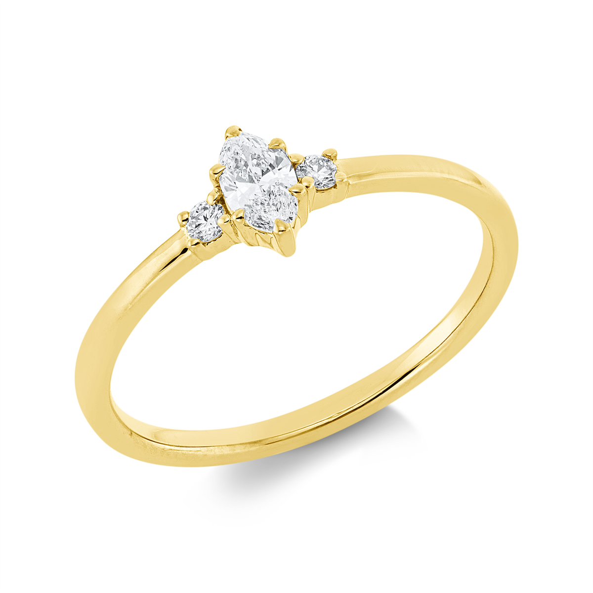 Ring 6er-Krappe 18 kt GG