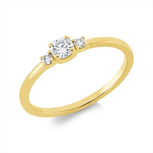Ring 4er-Krappe 18 kt GG