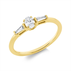 Ring 4er-Krappe 18 kt GG