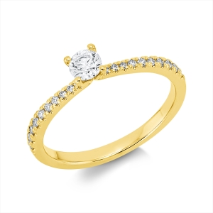 Ring 4er-Krappe 18 kt GG