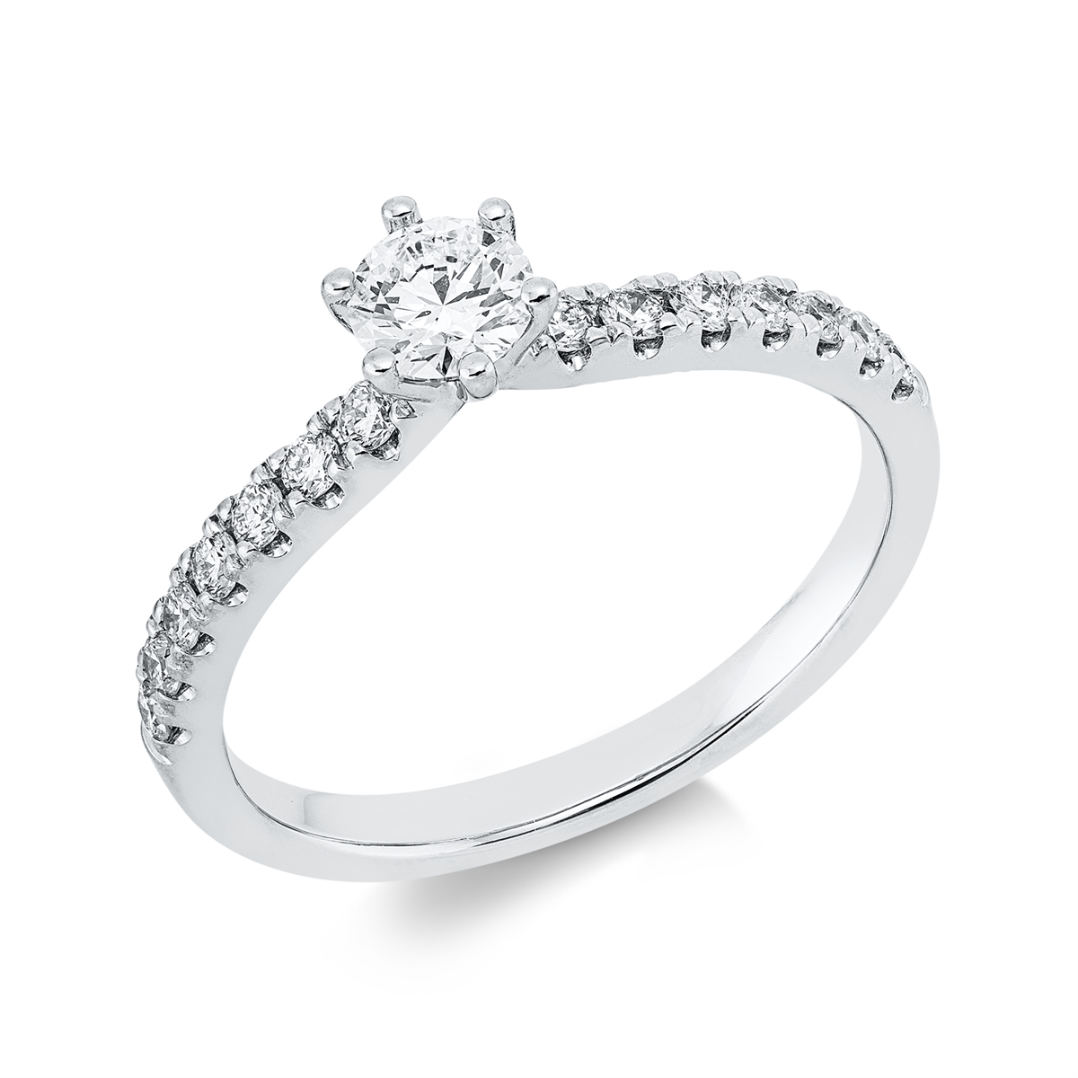 Ring 6er-Krappe 18 kt WG, GIA1523994830
