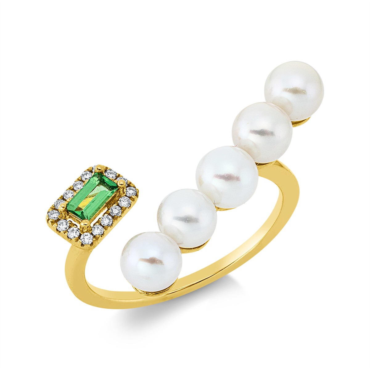 Ring  18kt Gelbgold mit Farbstein