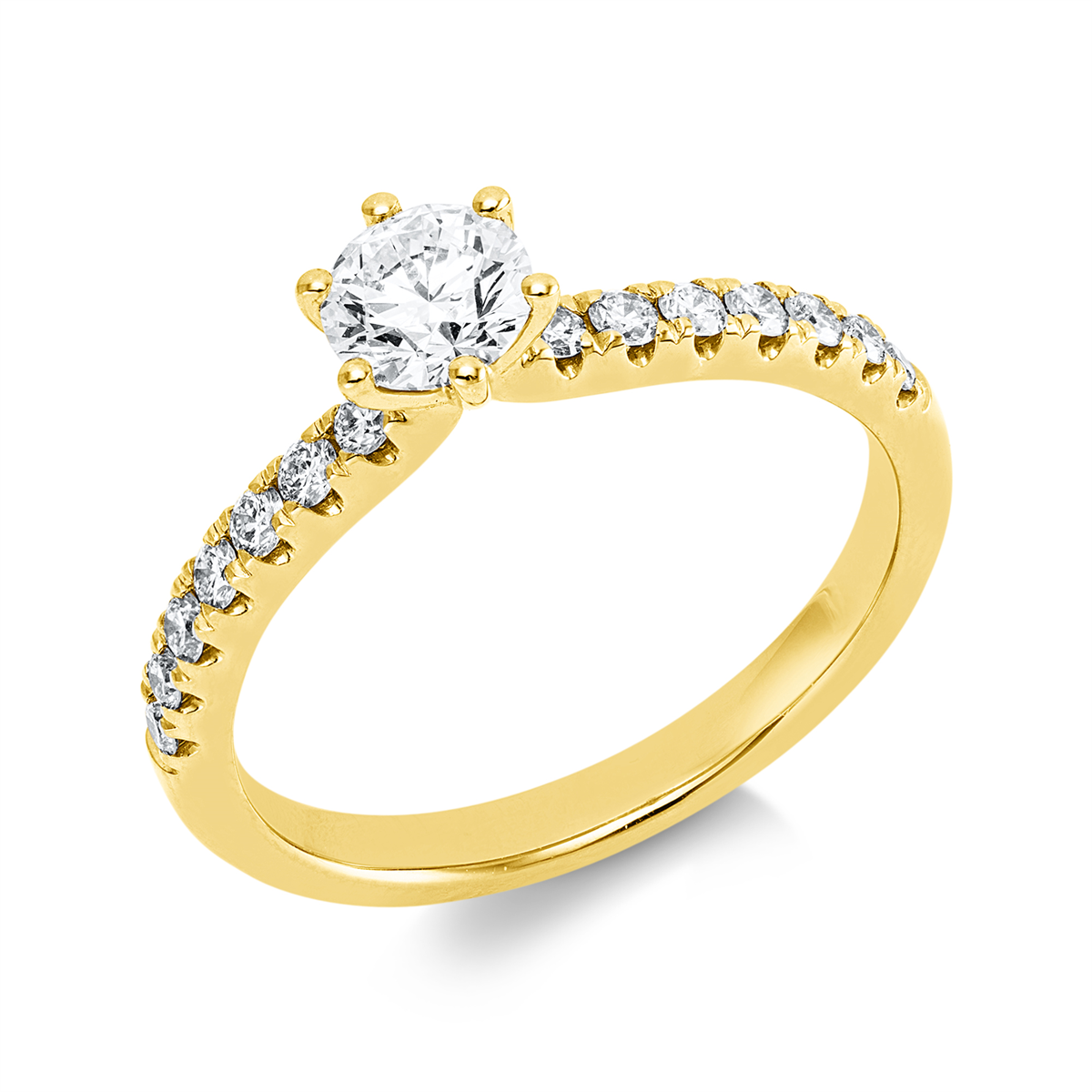 Ring 6er-Krappe 18 kt GG, GIA 5191326955