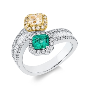 Ring 18 kt WG+GG