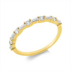 Memoire halb Ring  18kt Gelbgold mit 0,40ct Diamanten
