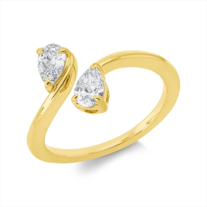 Ring 3er-Krappe 18 kt GG