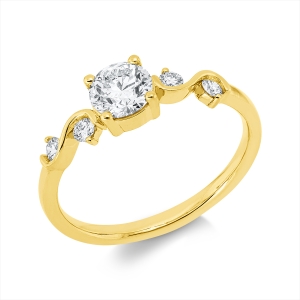 Ring 4er-Krappe 18 kt GG