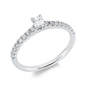 Ring 4er-Krappe 18 kt WG