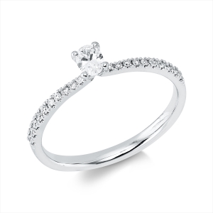 Ring 4er-Krappe 18 kt WG