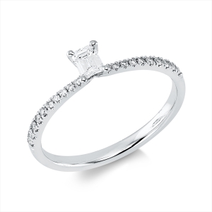 Ring 4er-Krappe 18 kt WG