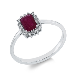 Ring 4er-Krappe 18 kt WG