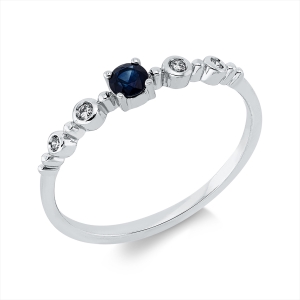 Ring 4er-Krappe 18 kt WG