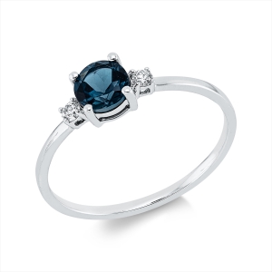 Ring 4er-Krappe 18 kt WG