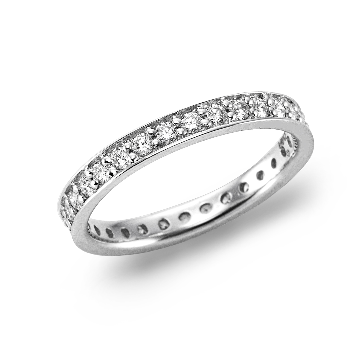 Infinity Memoire Ring  18kt Weißgold mit 0,76ct Diamanten