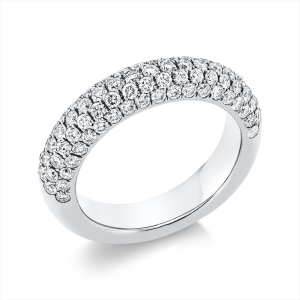 Pavé Ring  18kt Weißgold mit 1,52ct Diamanten
