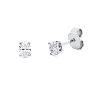 Solitaire Ohrstecker 4er-Krappe 18kt Gelbgold mit 0,38ct Diamanten