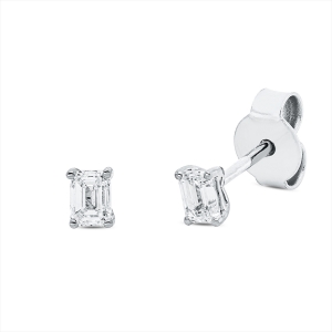 Solitaire Ohrstecker 4er-Krappe 18kt Gelbgold mit 0,35ct Diamanten