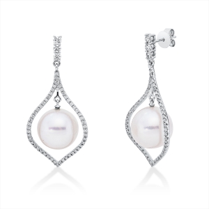 Ohrschmuck  18kt Weißgold mit 0,68ct Diamanten