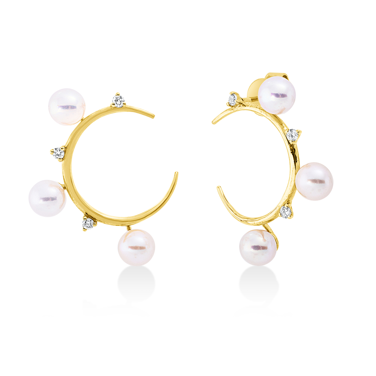 Ohrstecker  18kt Gelbgold mit 0,11ct Diamanten