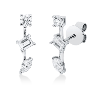 Ohrstecker 18 kt WG