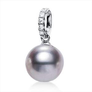 Anhänger  18kt Weißgold mit 0,13ct Diamanten