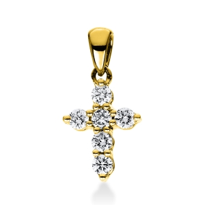 Anhänger 18 kt GG Kreuz, mit Öse