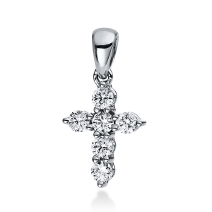 Anhänger 18 kt GG Kreuz, mit Öse