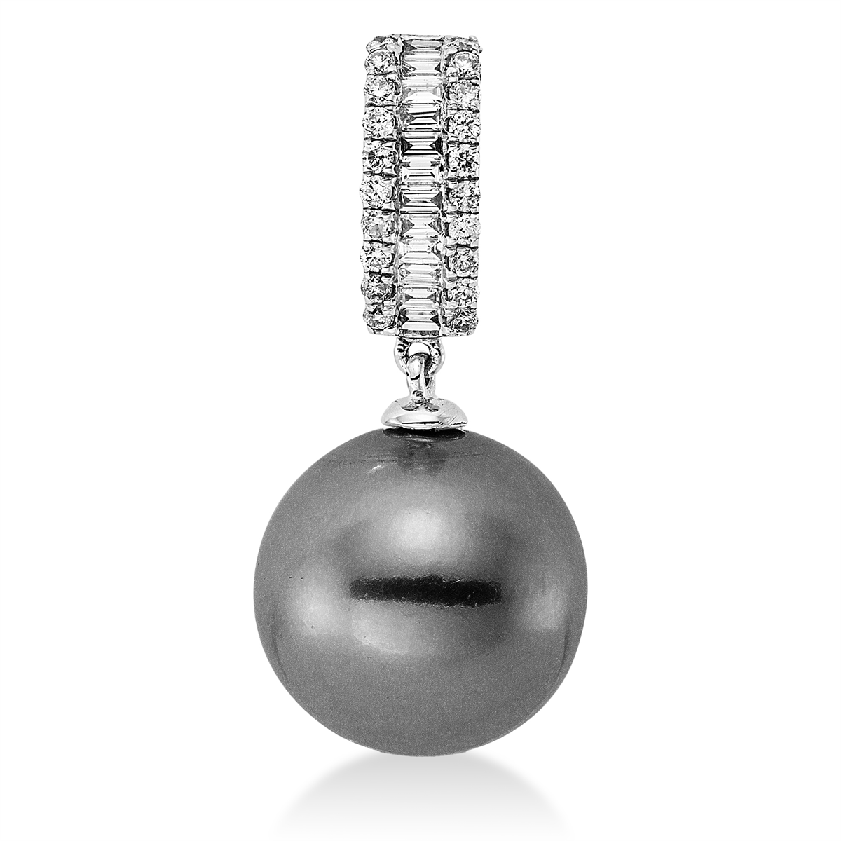 Anhänger  18kt Weißgold mit 0,26ct Diamanten