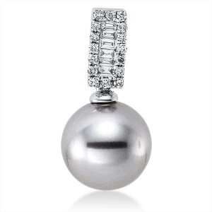 Anhänger  18kt Weißgold mit 0,14ct Diamanten