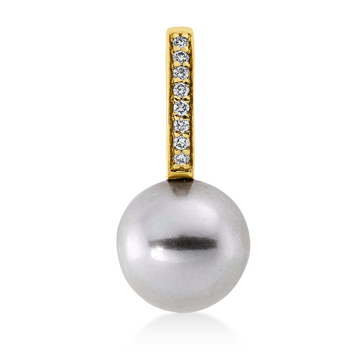 Anhänger  18kt Gelbgold mit 0,04ct Diamanten