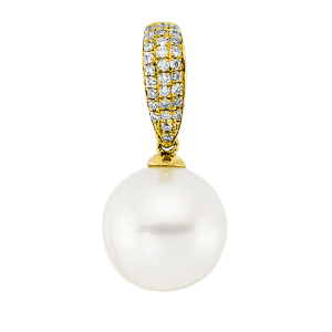 Anhänger  18kt Gelbgold mit 0,13ct Diamanten