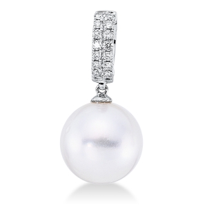 Anhänger  18kt Weißgold mit 0,14ct Diamanten