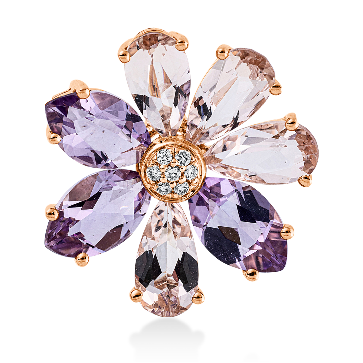 Anhänger 18 kt RG Blume
