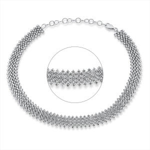 Collier 18 kt WG Choker, 27 cm, adjustable