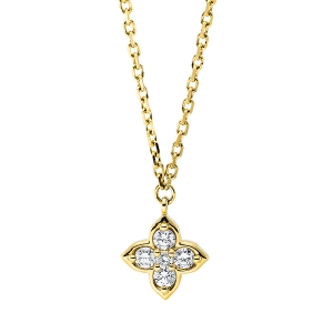 Collier 18 kt GG, mit ZÖ 41 cm + 43 cm