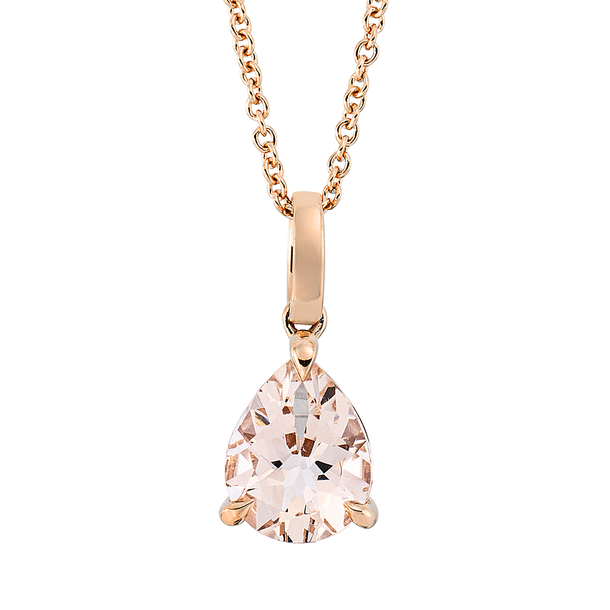 Collier 18 kt RG, mit ZÖ 42 cm