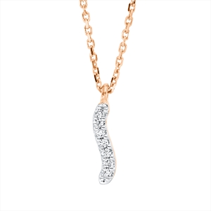 Collier 18 kt RG, mit ZÖ 42 cm