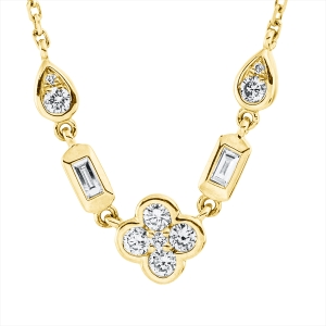 Collier 18 kt GG, mit ZÖ 40 & 43 cm