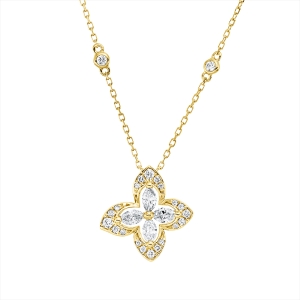 Collier 18 kt GG, mit ZÖ 40 cm
