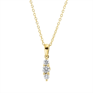 Collier 18 kt GG, mit ZÖ 40 cm, 42cm