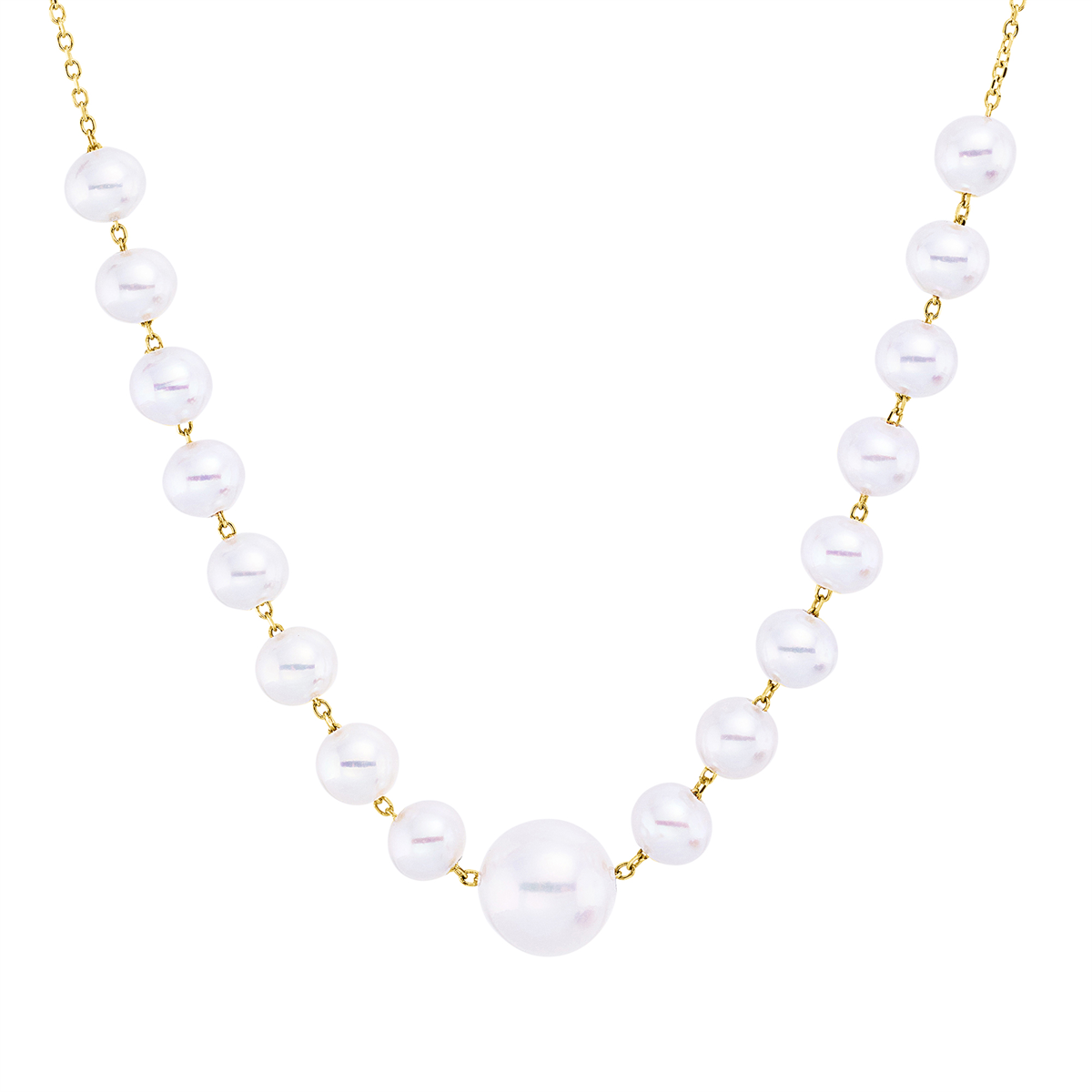 Collier  18kt Gelbgold mit ZÖ 40,6 cm mit 0,00ct Diamanten