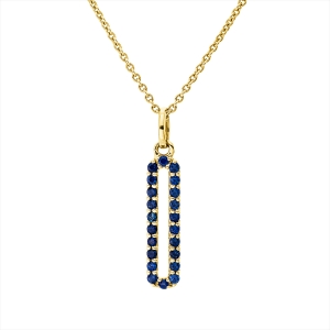 Collier 18 kt GG Oval, mit ZÖ 42 cm