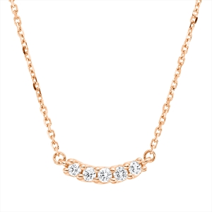 Collier 18 kt RG, mit ZÖ 42 cm
