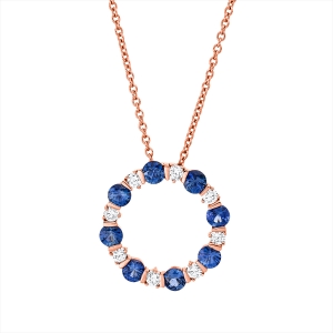 Collier 18 kt GG, mit ZÖ 40 cm + 43 cm