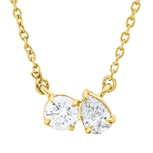 Collier 18 kt GG, mit ZÖ 40 cm + 42 cm
