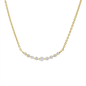 Collier 18 kt GG, mit ZÖ 40 cm + 42,5 cm