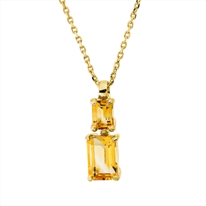 Collier 4er-Krappe 18 kt GG, mit ZÖ 42 cm